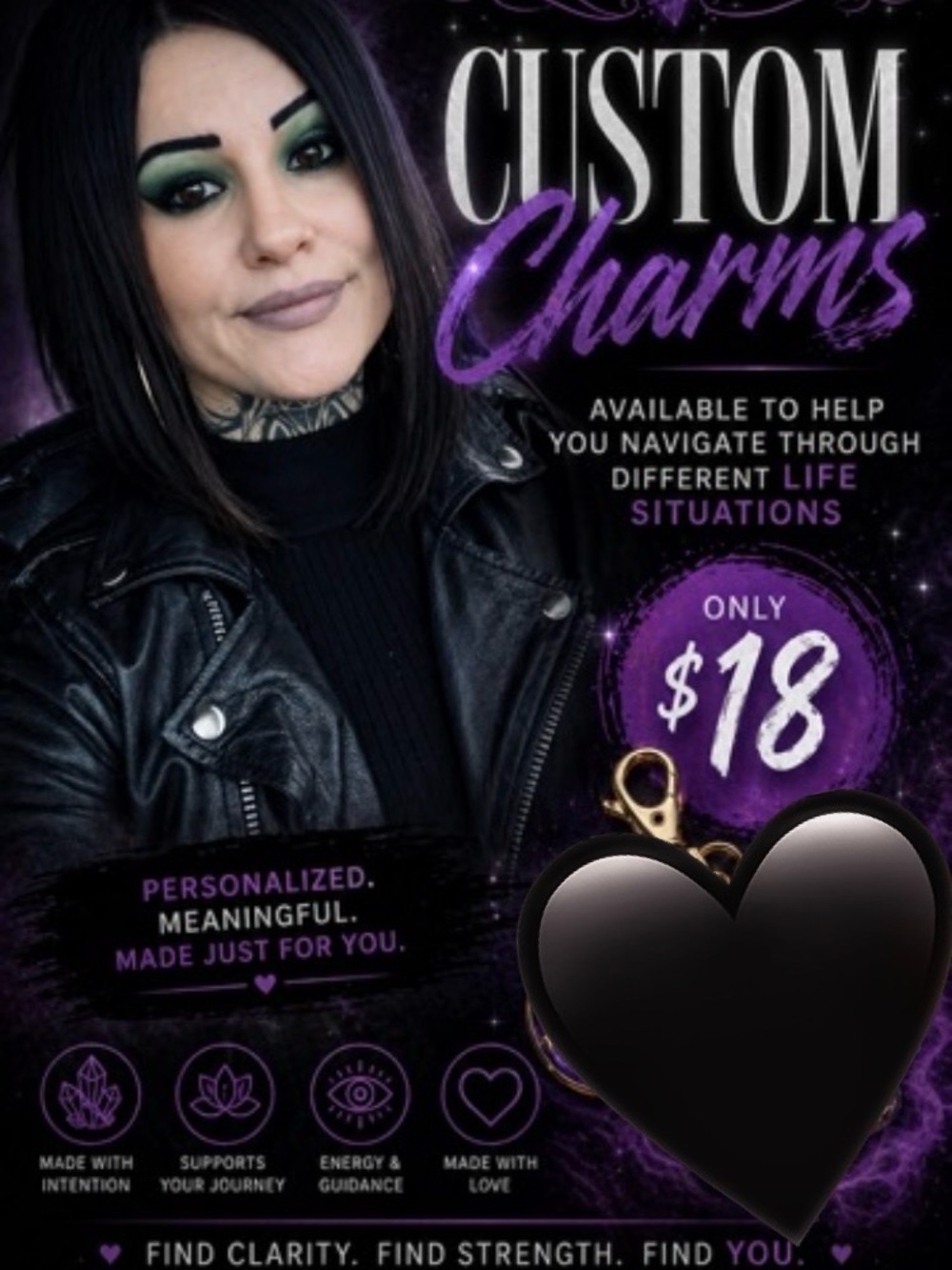 Personalized custom charms made specifically for YOU!